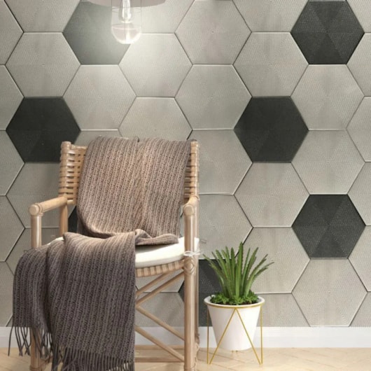 Revestimento Para Fachada Hexagonal Connect Soft Grey Ceral - Imagem principal - 35f7b6b8-fd70-4c06-9763-20e42259935b