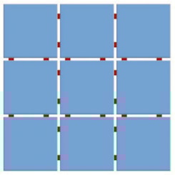 Revestimento Para Piscina Ceral Telado Azul Capri A 10x10cm