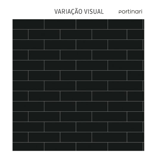Revestimento Portinari Decora Black Matte 8,24X25,7cm Bold - Imagem principal - 13fe9747-5c40-4b39-a47a-6c07030658a4
