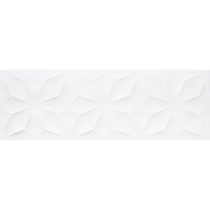 Revestimento Roca Lux White Brilhante 30x90,2cm Branco Retificado 