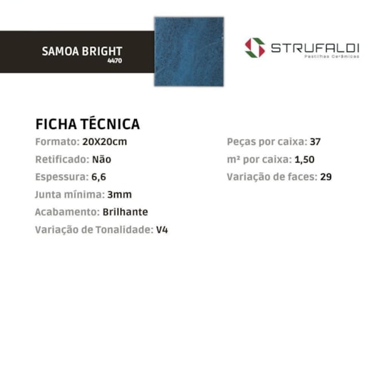 Revestimento Strufaldi Samoa Bright 20x20cm Bold - Imagem principal - ef4f8ea4-986f-4500-a721-198029e4f258