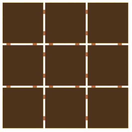 Revestimento Telado Para Fachada Ceral Marrom Brilhante 10x10cm - Imagem principal - fab929b4-2931-4a9e-8bfd-161b4106abeb