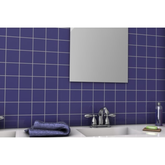 Revestimento Telado Para Fachada E Piscina Ceral Azul Cobalto Brilhante 10x10cm - Imagem principal - e15fd665-3f6a-446e-b459-af8950458d89