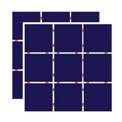 Revestimento Telado Para Fachada E Piscina Ceral Azul Cobalto Brilhante 10x10cm