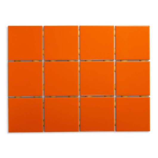 Revestimento Telado Strufaldi Laranja 10x10cm Bold - Imagem principal - a32f111b-2875-4ae7-89e7-ebbdf045cf9f
