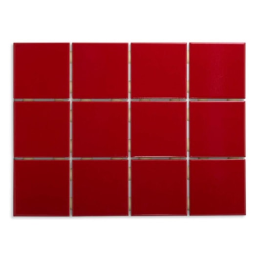 Revestimento Telado Strufaldi Vermelho 10x10cm Bold - Imagem principal - 85184e79-a8c4-4530-a976-9f2e4e017236