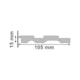 Ripado 105 Preto Santa Luzia 2,80 m - 8f86867e-aab8-4ed6-9ec3-634ca2ff8c59