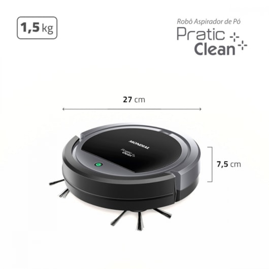 Robô Aspirador De Pó RB11 Mondial Bivolt - Imagem principal - ea3b2b76-4c7a-42b5-bea4-0c17f6b73e96