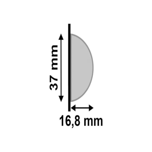 Rodameio Santa Luzia Meia Curva Champagne 599 280x3,7x1,68cm - Imagem principal - ed325b56-926b-4ff6-9304-2a99a8210716