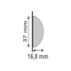 Rodameio Santa Luzia Meia Curva Champagne 599 280x3,7x1,68cm - c67aed8b-ff11-4794-aabe-52e62ab3c867