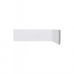 Rodapé Branco Liso De Poliestireno Lev51 Santa Luzia 50x2400mm