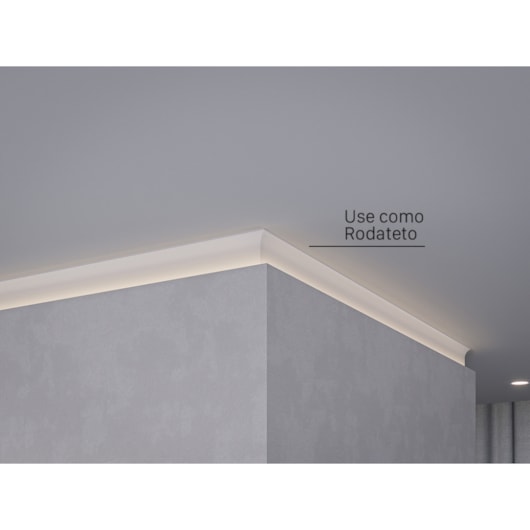 Rodapé Branco Neo Alumínio Inverso Curvo Santa Luzia 60x3000mm - Imagem principal - c3fe4993-5dab-498d-bcd0-7ba0c1ea4725