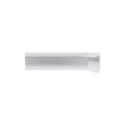 Rodapé Branco Neo Alumínio Inverso Curvo Santa Luzia 60x3000mm