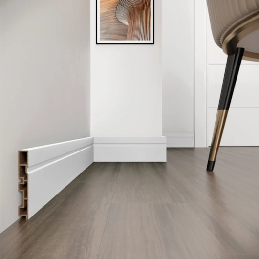 Rodapé Com Friso Acqua New Branco Max Eucafloor 100x240x1,5cm - Imagem principal - 7fff78cf-5fd1-4aac-8265-b752e6ac01e5