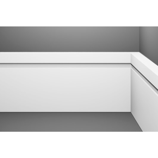 Rodapé Com Friso Acqua New Branco Max Eucafloor 240x10x1,5cm - Imagem principal - e1cc2e64-c4c5-4200-9829-f64938cf7654