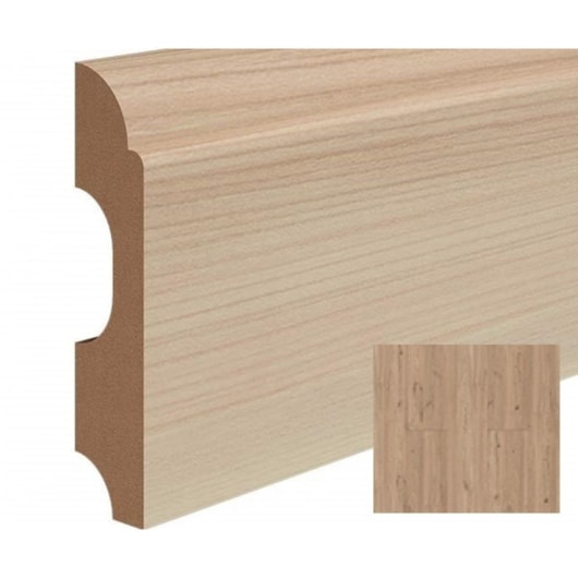 Rodapé Durafloor Clean  MDF Medellin/Carvalho Viena 80x2100mm - Imagem principal - d0fb26db-41e1-4953-9e7c-c8344fb2499a