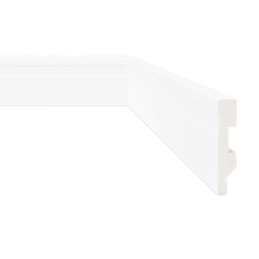 Rodapé Eliane Floor Friso Branco 7x240cm - Imagem principal - e5cef9b4-4aeb-4ab7-a490-2207ff5e2656