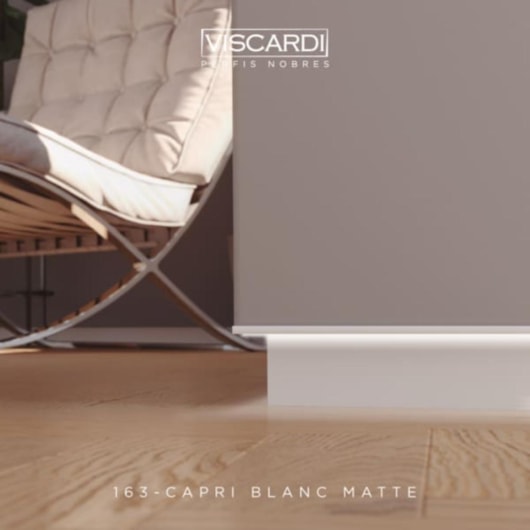 Rodapé Invertido Barra Blanc Matte Capri 163 Viscardi 3m - Imagem principal - 91c93c41-3df4-49a5-a4a8-29c512cf211a