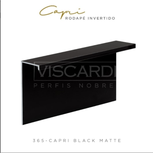 Rodapé Invertido Viscardi Black Matte 3 m - Imagem principal - cfd8311a-573f-42f1-ae68-318ff3f79195