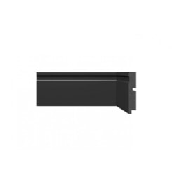 Rodapé Moderna 10cmx2,40m 3457 Black Santa Luzia