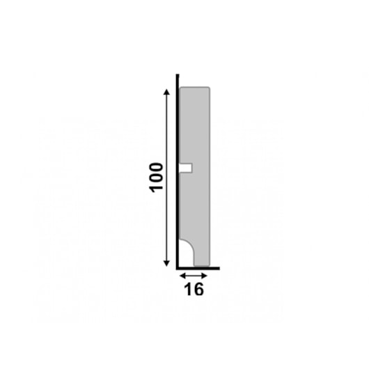 Rodapé Moderna 10cmx2,40m Branco Liso 547 Santa Luzia - Imagem principal - 4d7e7e19-7a8c-4073-891c-4c760c398bf2