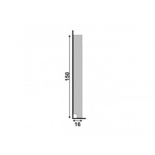 Rodapé Moderna 15cmx2,40m Branco Friso 518 Santa Luzia - Imagem principal - f88d7138-8139-4aee-95df-1f63c5d6dcd8