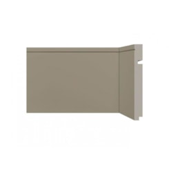 Rodapé Moderna 15cmx2,40m Cinza Titanium Friso 518 Santa Luzia