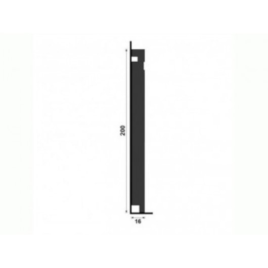 Rodapé Moderna 20cmx2,40m Preto Friso 3505 Santa Luzia - Imagem principal - d772e0ca-8592-402c-a310-9ecd57bb833a