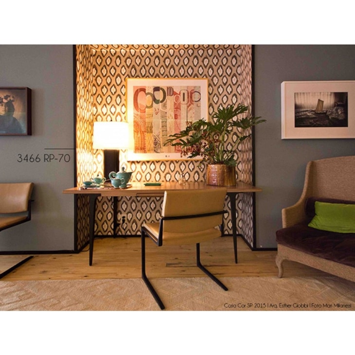 Rodapé Moderna 3cmx2,40m Preto Liso 3466 Santa Luzia