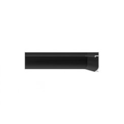 Rodapé Neo Inverso Curvo Preto Santa Luzia 6x300cm