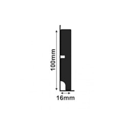 Rodapé Santa Luzia Black 3547 100x2400mm