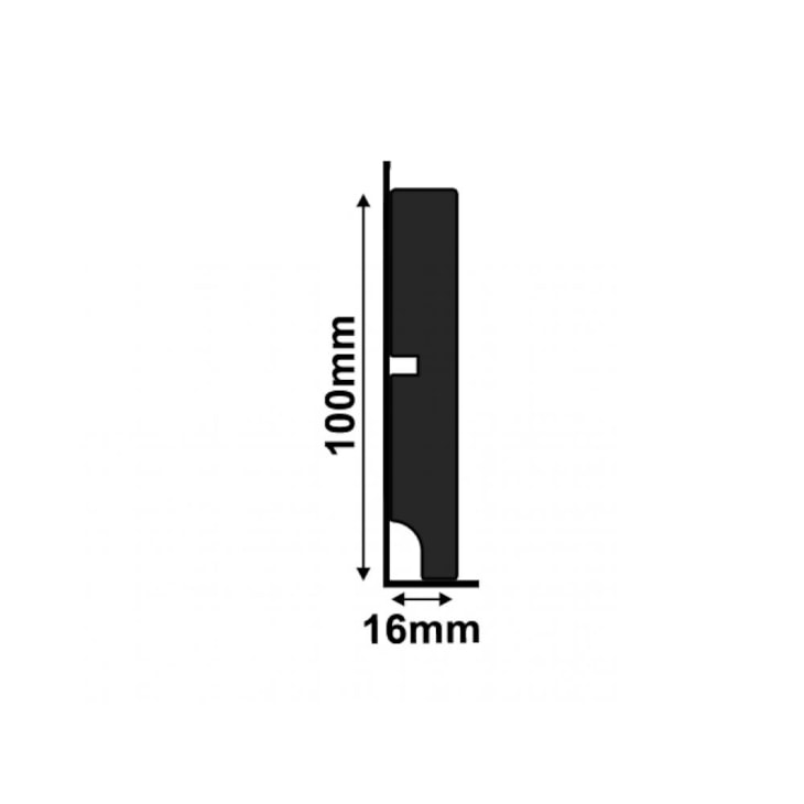 Rodapé Santa Luzia Black 3547 100x2400mm