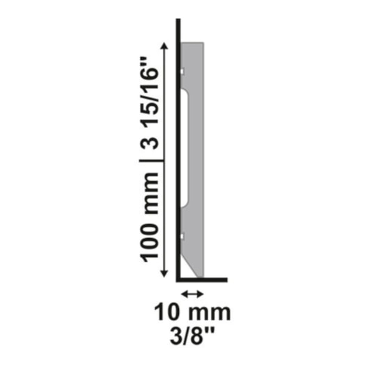 Rodapé Santa Luzia Branco 699 Liso Essence 100x2400mm - Imagem principal - 13f85695-fe5f-40e8-ab45-0c3fa0a00944