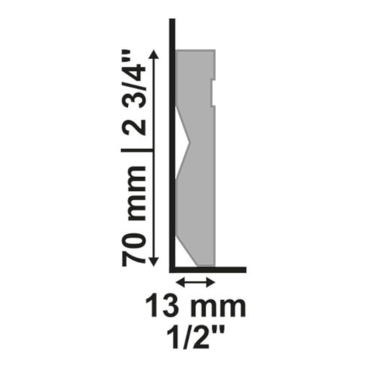 Rodapé Santa Luzia Branco Com Friso Lev72 7x240cm - Imagem principal - fa046c18-036c-4650-8f02-22e7dcde2a3d