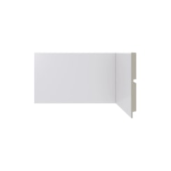 Rodapé Santa Luzia De Poliestireno 454 Branco Liso  10x240cm