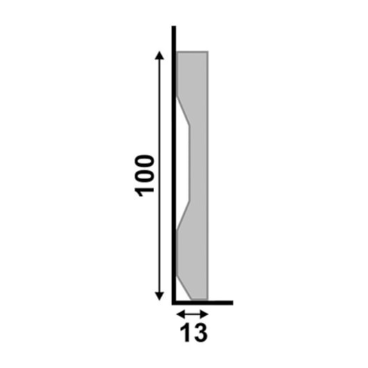 Rodapé Santa Luzia De Poliestireno Lev101 Branco 10x240cm - Imagem principal - b450bc0a-ec96-434b-8a2c-02022b453cbb