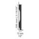 Rodapé Santa Luzia Lev101 Preto Liso - 07f3d819-c60e-418b-8afe-34d8a5b05698
