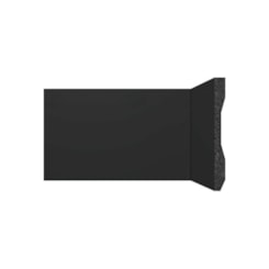 Rodapé Santa Luzia Lev101 Preto Liso