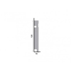 Rodapé Santa Luzia Moderna Branco Friso 493 120x2400mm