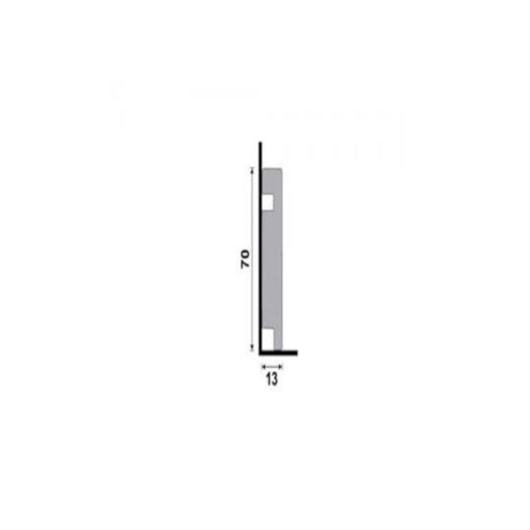 Rodapé Santa Luzia Moderna Branco Liso 451 70x2400mm - Imagem principal - b182c797-65ac-47ed-a9c3-fbcf71b9a038