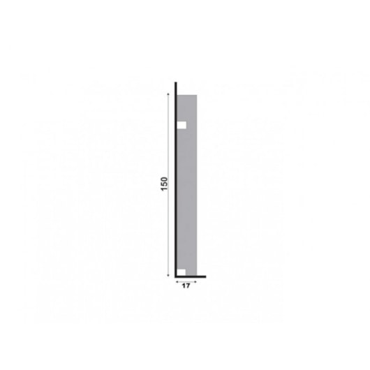 Rodapé Santa Luzia Moderna Branco Liso 496 150x2400mm - Imagem principal - 0b6056aa-da67-4f7d-aad2-17043126e98c