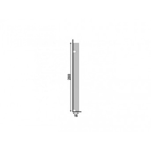 Rodapé Santa Luzia Moderna Branco Liso 506 200x2400mm - Imagem principal - 9828d2d6-57ed-4d5a-bed4-cd1b2365234d