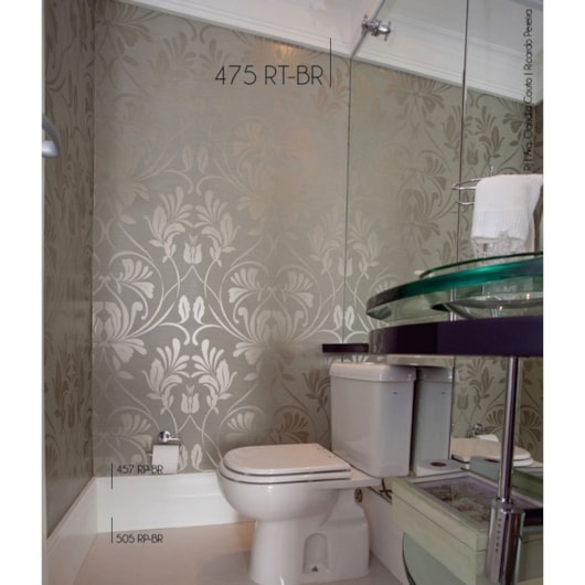 Rodateto Art Dèco 70cmx2,40m Branco Friso 475 Santa Luzia - Imagem principal - 6c4a0495-b0f8-45b9-91ba-61f0e4da56c4