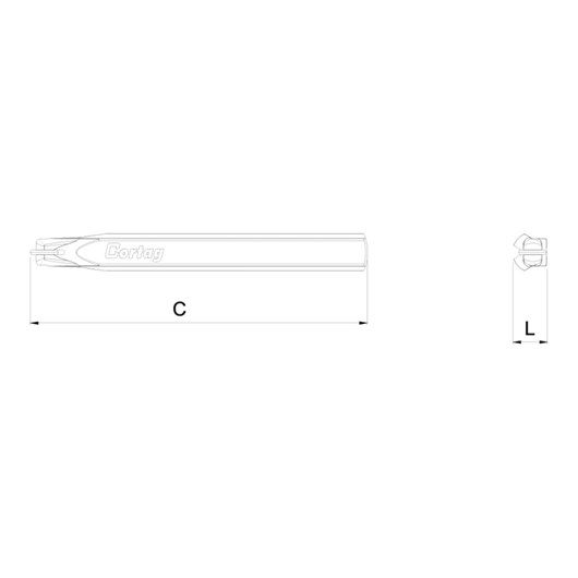 Rodel Titânio Universal Cortag 1,8x9cm - Imagem principal - 82130395-d67b-4b8e-807c-b17a0c3eed62