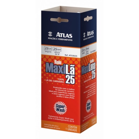 Rolo Atlas Maxila 23cm At328 25 - Imagem principal - fd36e54b-7a42-496a-99da-ae5216fd57c6