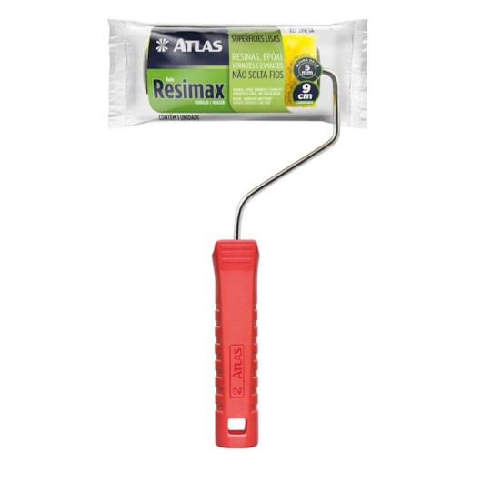 Rolo De Pintura Resimax Lã Sintética Atlas 9cm - Imagem principal - 8b75b1af-3a38-4fe1-bf75-84d5f031ee2a