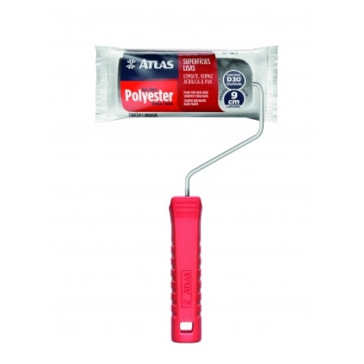 Rolo Espuma Cinza Com Cabo R406/9 Altura 10mm Epóxi e Resinas Superfícies Lisas 9cm Atlas - Imagem principal - abe5f3b3-8d9f-42ff-bb32-b33f0d974b66