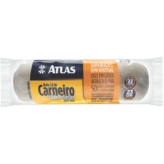 Rolo La Atlas Economico R 228 22 23cm Sem Cabo - Imagem principal - 6365878f-c005-4ba1-858a-e887f12c37b9