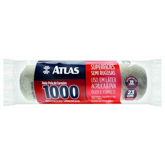 Rolo Pele De Carneiro 1000 Lã 19mm Paredes Semi-Rugosas 23cm Atlas - Imagem principal - 98f9e0dc-4a14-4dd6-8c8d-d2518b90d606