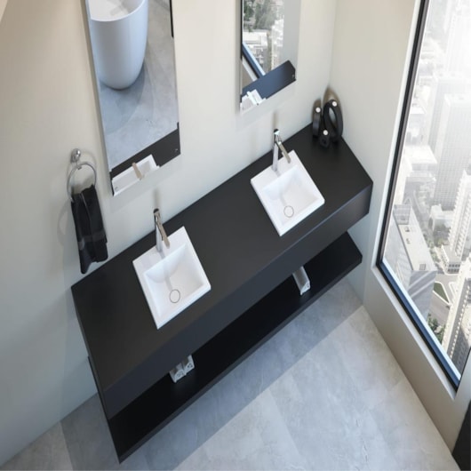 Sabbia Cuba De Duramatt Arco 40 Branco Fosco Acetinado Sabbia - Imagem principal - adb0fda2-3f6d-4849-82f8-1f0d41283644